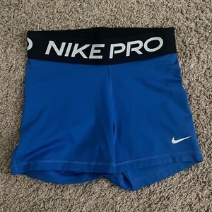 blue nike pros size xs